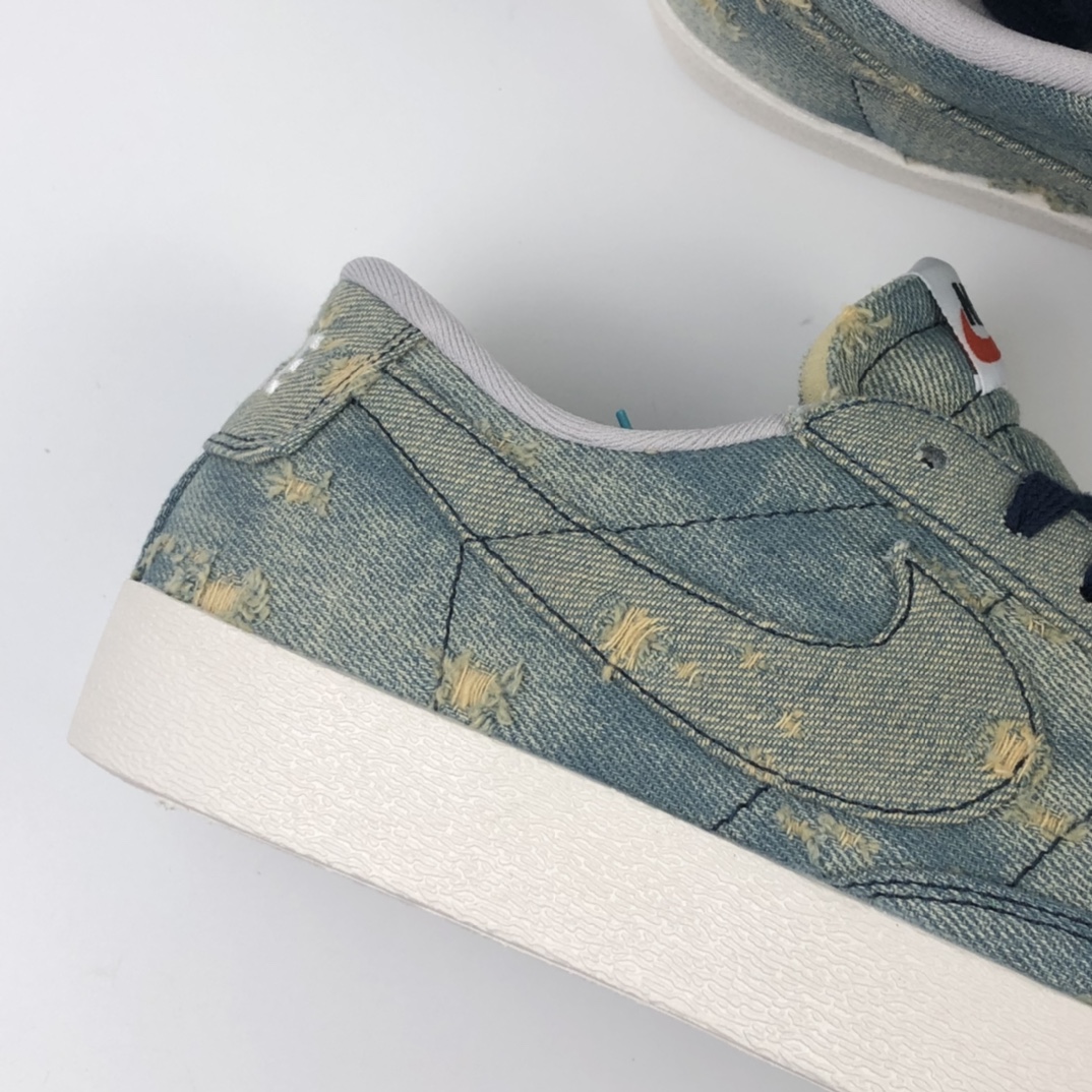 150 Nike Blazer Mid x Levi's Strauss 开拓者破洞牛仔 低帮百搭休闲运动板鞋 905345-403