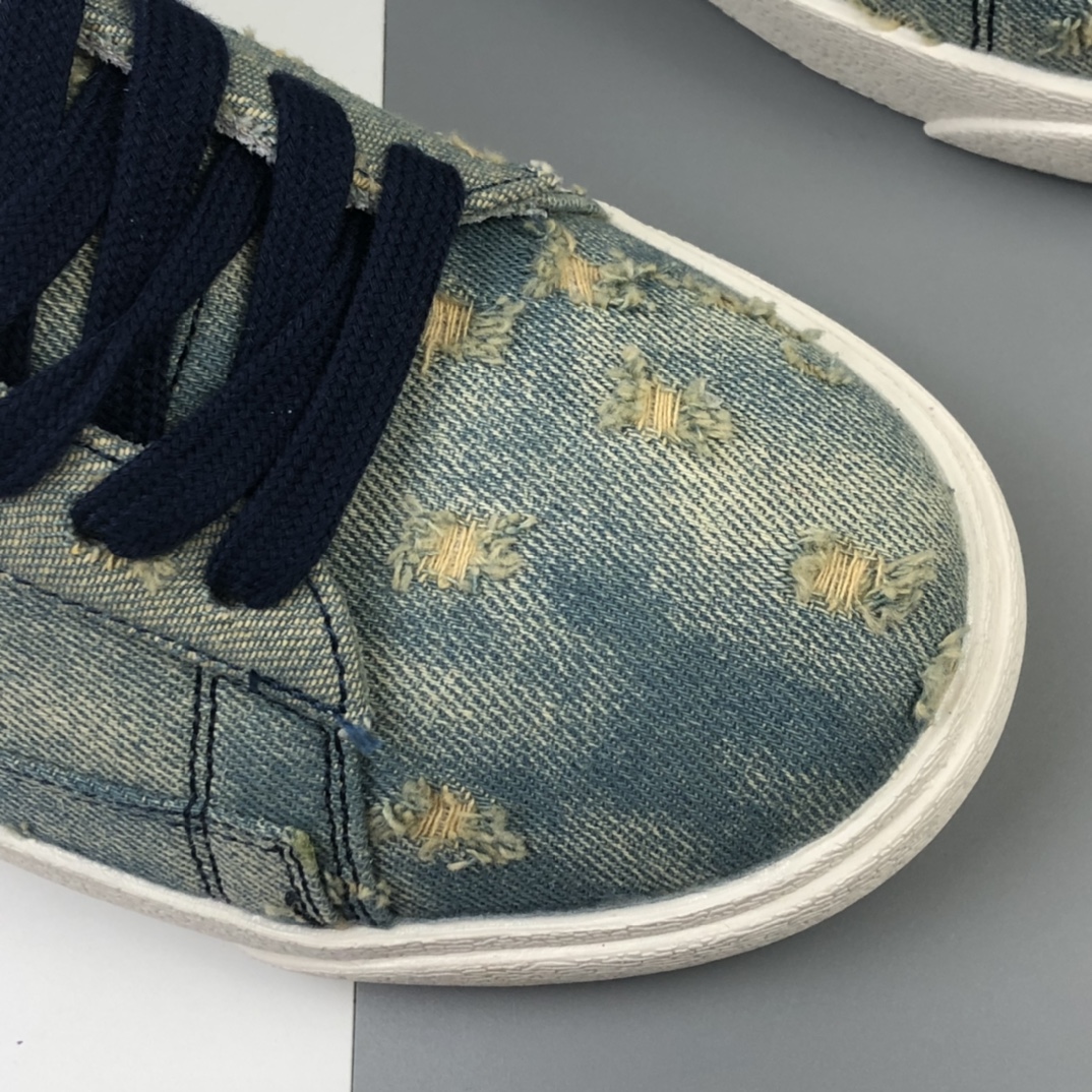 150 Nike Blazer Mid x Levi's Strauss 开拓者破洞牛仔 低帮百搭休闲运动板鞋 905345-403