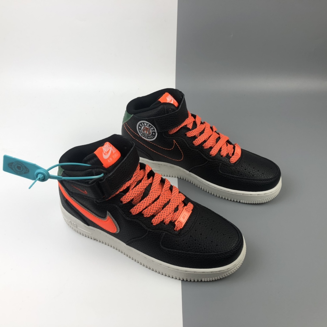 200 Stranger Things x Nike Air Fukce Mid'07 ”Hawkins High” 怪奇物语联名空军一号板鞋 内置气垫 头层牛皮 CJ6106-105