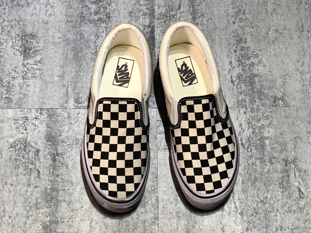 140 Vans Slip-On 懒人套 一脚蹬 做旧棋盘格