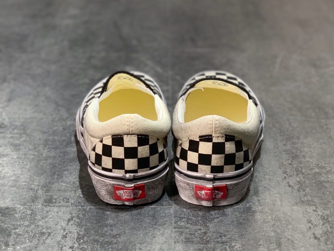 140 Vans Slip-On 懒人套 一脚蹬 做旧棋盘格
