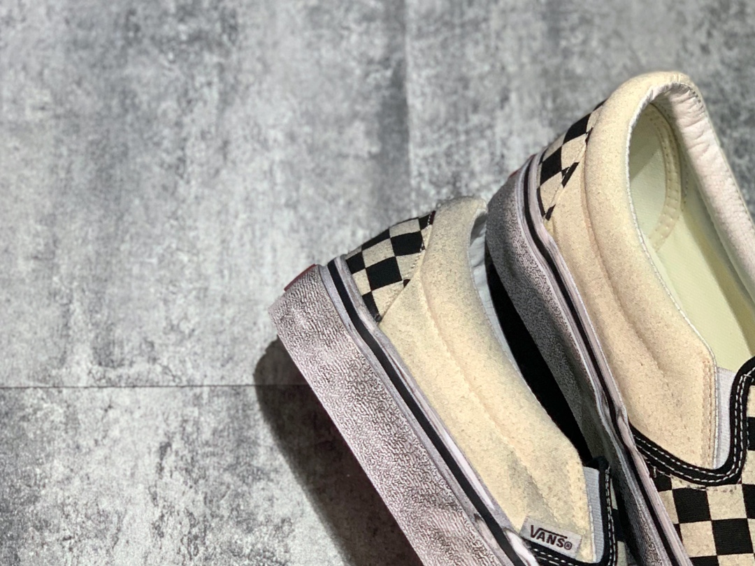 140 Vans Slip-On 懒人套 一脚蹬 做旧棋盘格