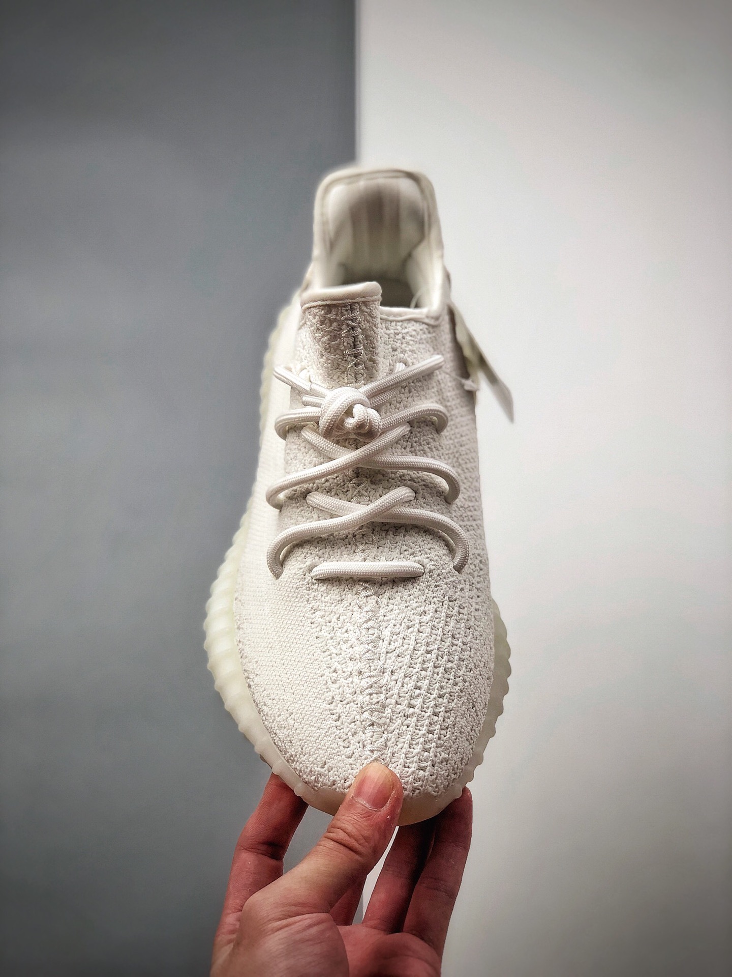 250 Adidas Yeezy 350 Boost V2 老全白 德国进口机台针织成型 CP9366