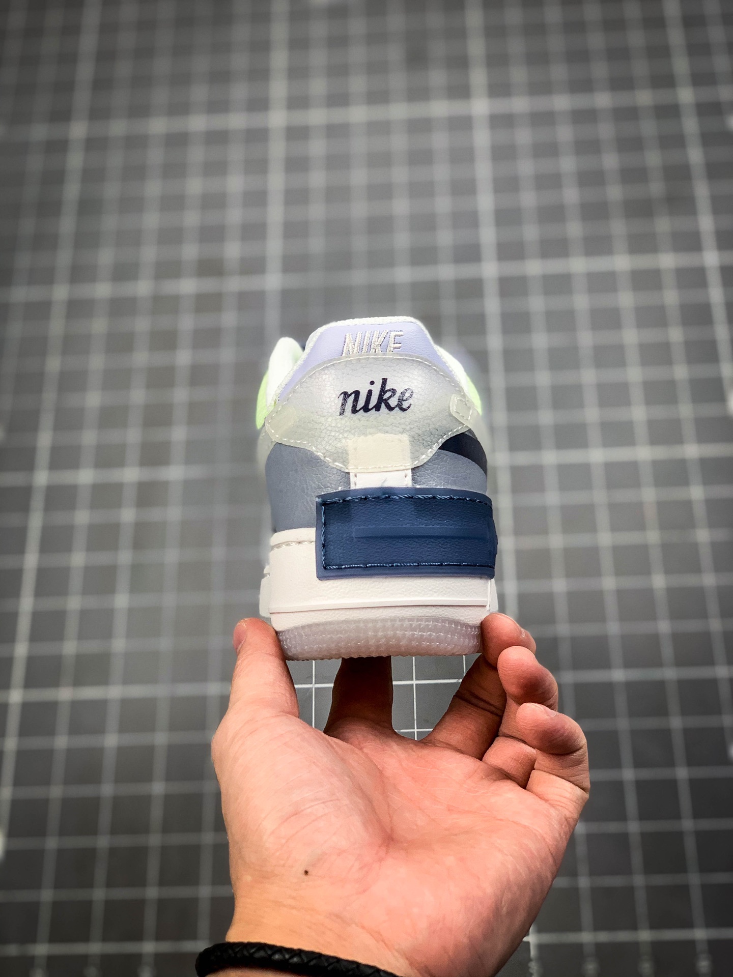 180 真正气垫组合底 Wmns Air Force 1 Shadow SE'World Indigo' 马卡龙深蓝射频低帮空军一号 CK6561-001 219