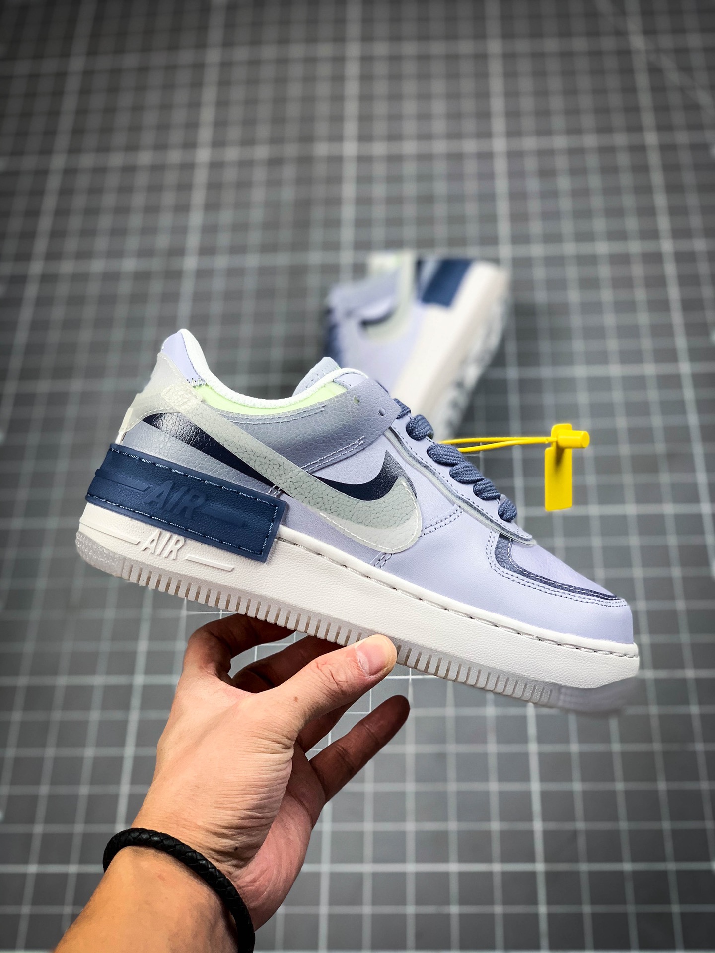 180 真正气垫组合底 Wmns Air Force 1 Shadow SE'World Indigo' 马卡龙深蓝射频低帮空军一号 CK6561-001 219