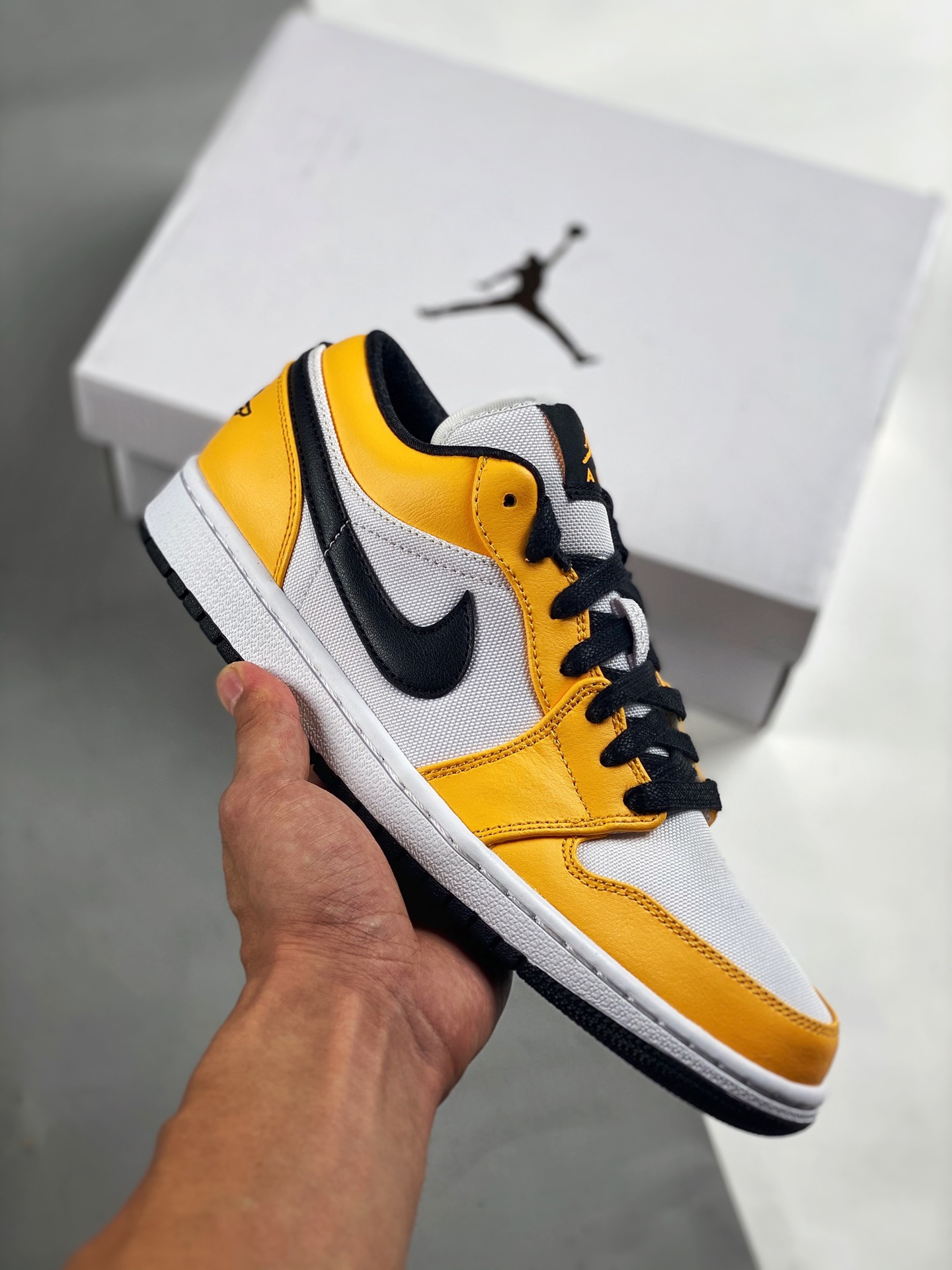 Apoyo contra reembolso 2 Único puro original en el mercado 💯 versión superior Air Jordan 1 LOW blanco/naranja 🍊 Laker…