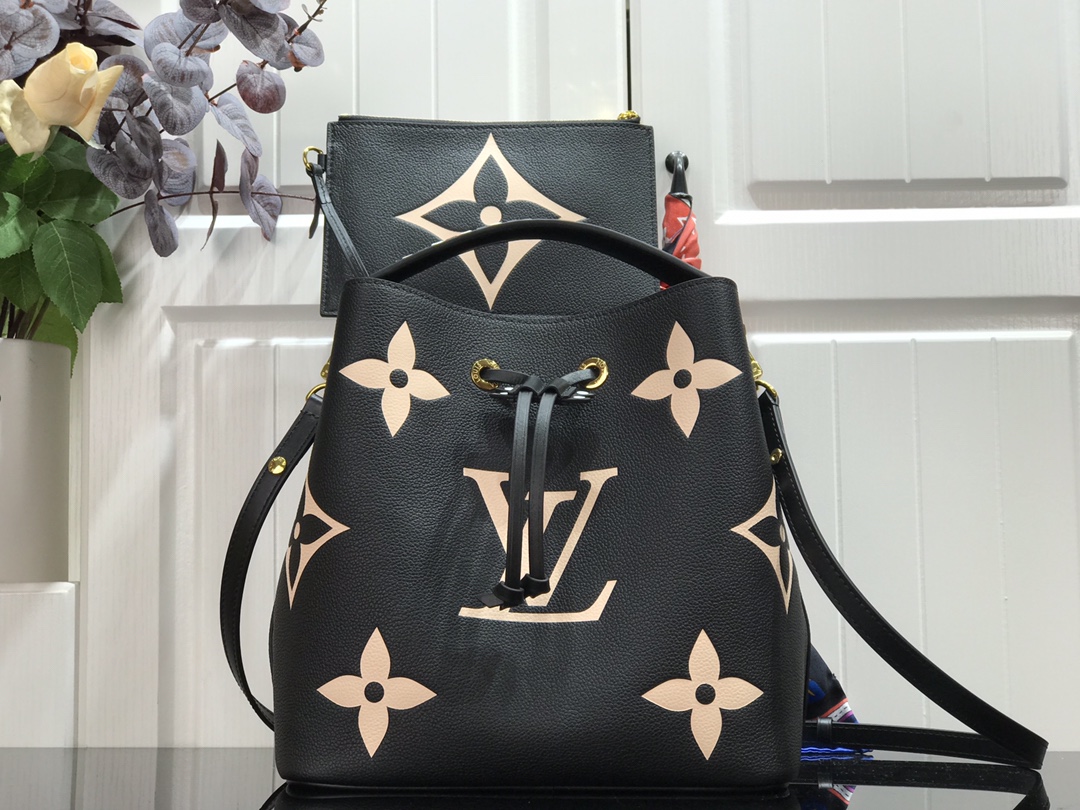 Louis Vuitton LV NeoNoe Handbags Bucket Bags Replicas Buy Special
 Printing Cowhide Weave m56889