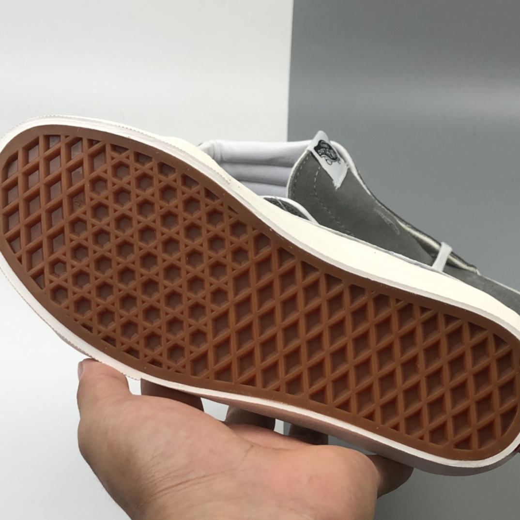 150 Dior x Vans Sk8-Mid 万斯中帮迪奥联名“岩石灰刺绣CD重影”鲜美系列帆布硫化板鞋 VN0A3WSDRW23