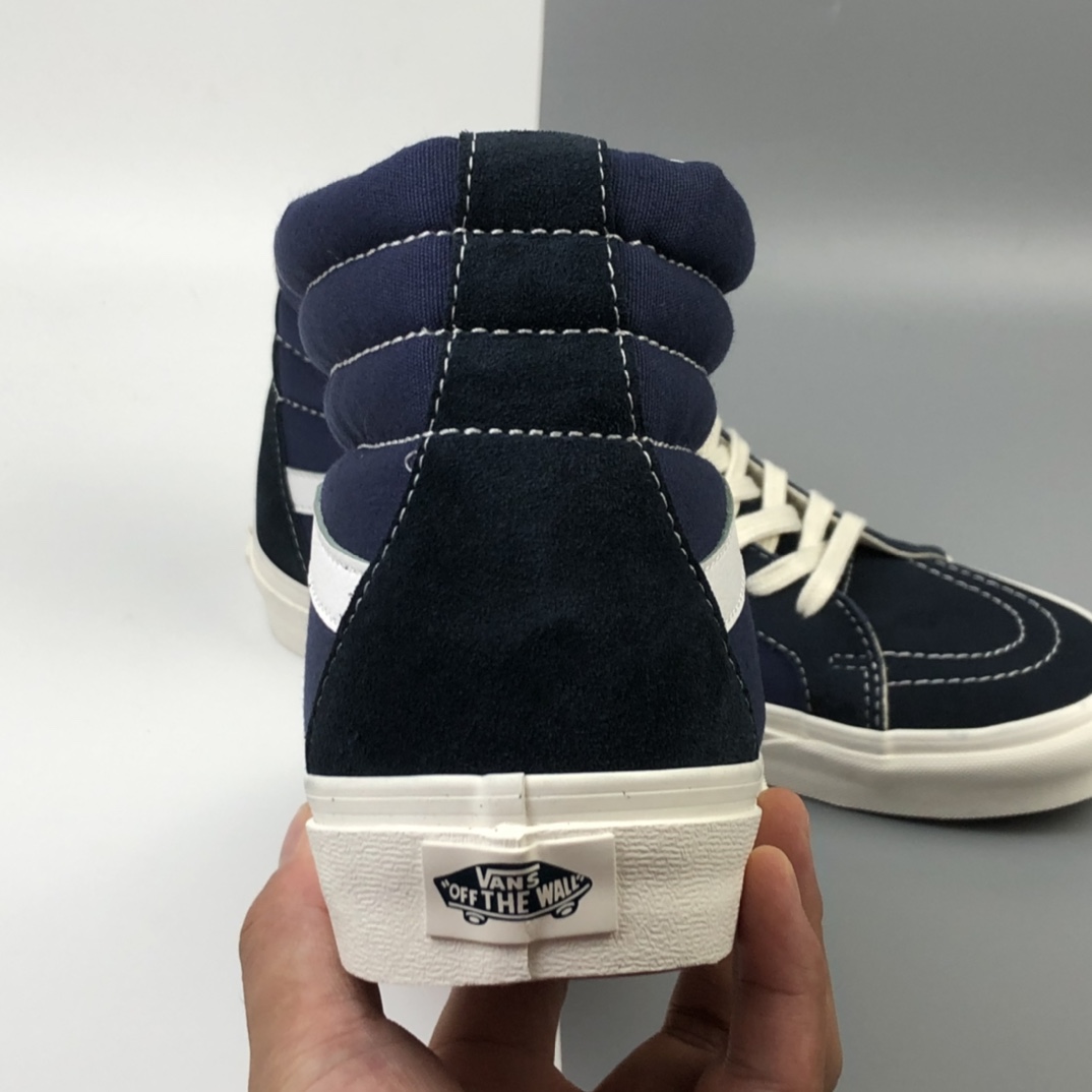 150 Vans 0G Sk8-Hi LX 藏蓝色高帮百搭休闲板鞋 VN0A38F7POT