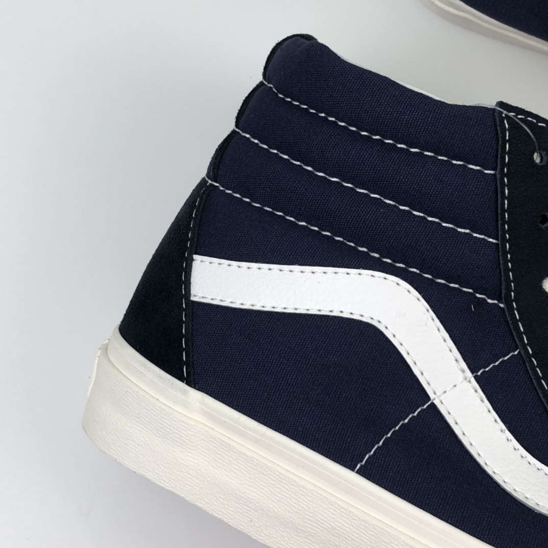 150 Vans 0G Sk8-Hi LX 藏蓝色高帮百搭休闲板鞋 VN0A38F7POT