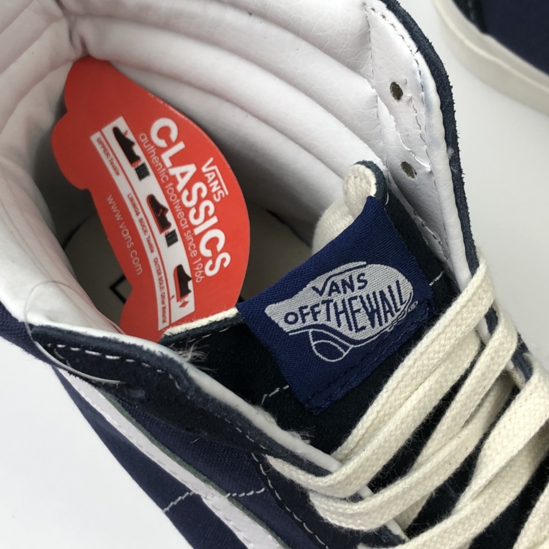 150 Vans 0G Sk8-Hi LX 藏蓝色高帮百搭休闲板鞋 VN0A38F7POT