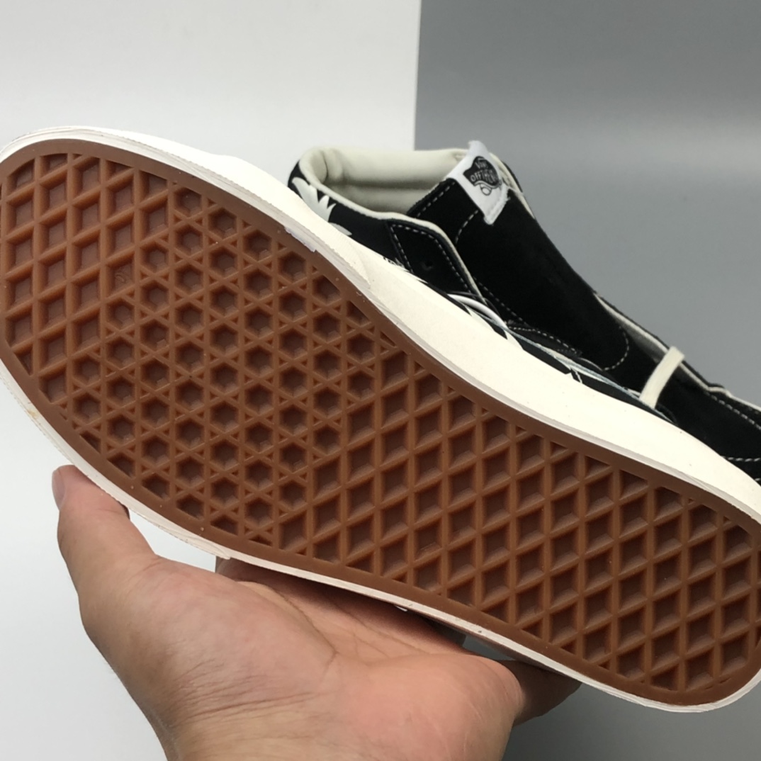 160 Vans Sk8-Hi 万斯白色棕榈枫叶高帮板鞋 VN0A4CS5W43