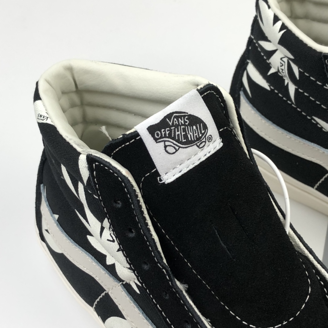 160 Vans Sk8-Hi 万斯白色棕榈枫叶高帮板鞋 VN0A4CS5W43