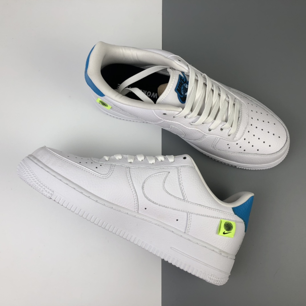 200 Nike Air Force 1'07 Lv8 ”The World Earth Day 2020” 空军一号黑彩串标钩低帮百搭休闲运动板鞋 CT1414-101
