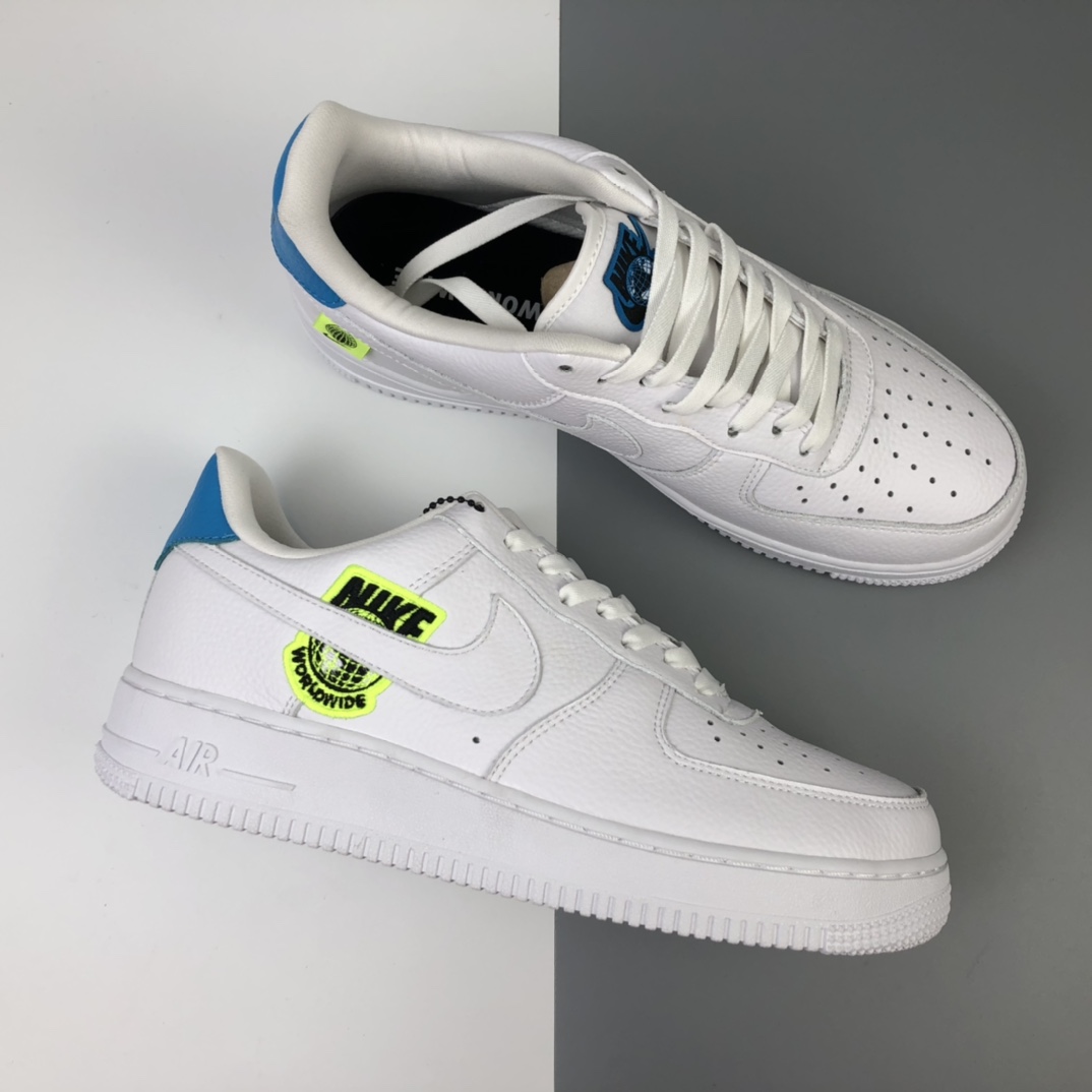 200 Nike Air Force 1'07 Lv8 ”The World Earth Day 2020” 空军一号黑彩串标钩低帮百搭休闲运动板鞋 CT1414-101