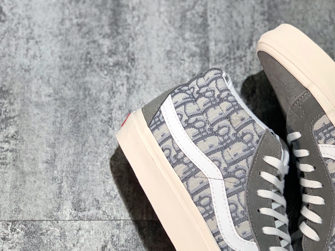 150 Dior x Vans Mid 中帮 迪奥联名 高级灰色刺绣CD重影