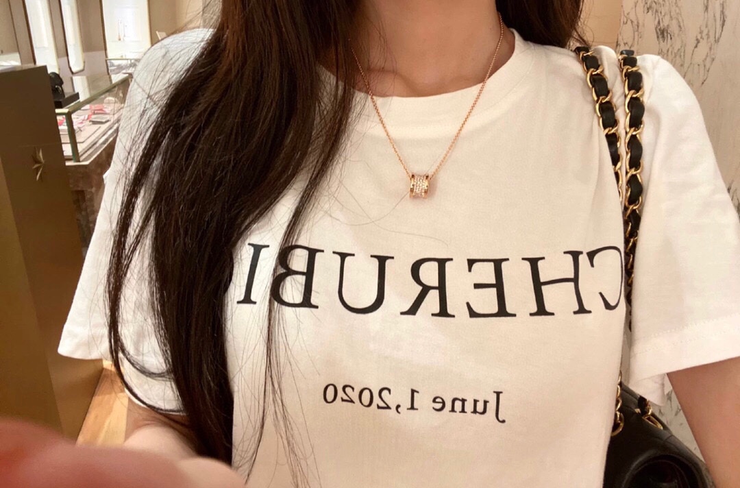 NO:102451,Large size | Slim waist upper body reference picture Platinum/rose gold About 10g, Bulgari necklace, bvlgari, necklace19860909大号 | 小蛮腰 上身参考图 白金/玫金 约10g,宝格丽项链,bvlgari,necklace,Jewelry