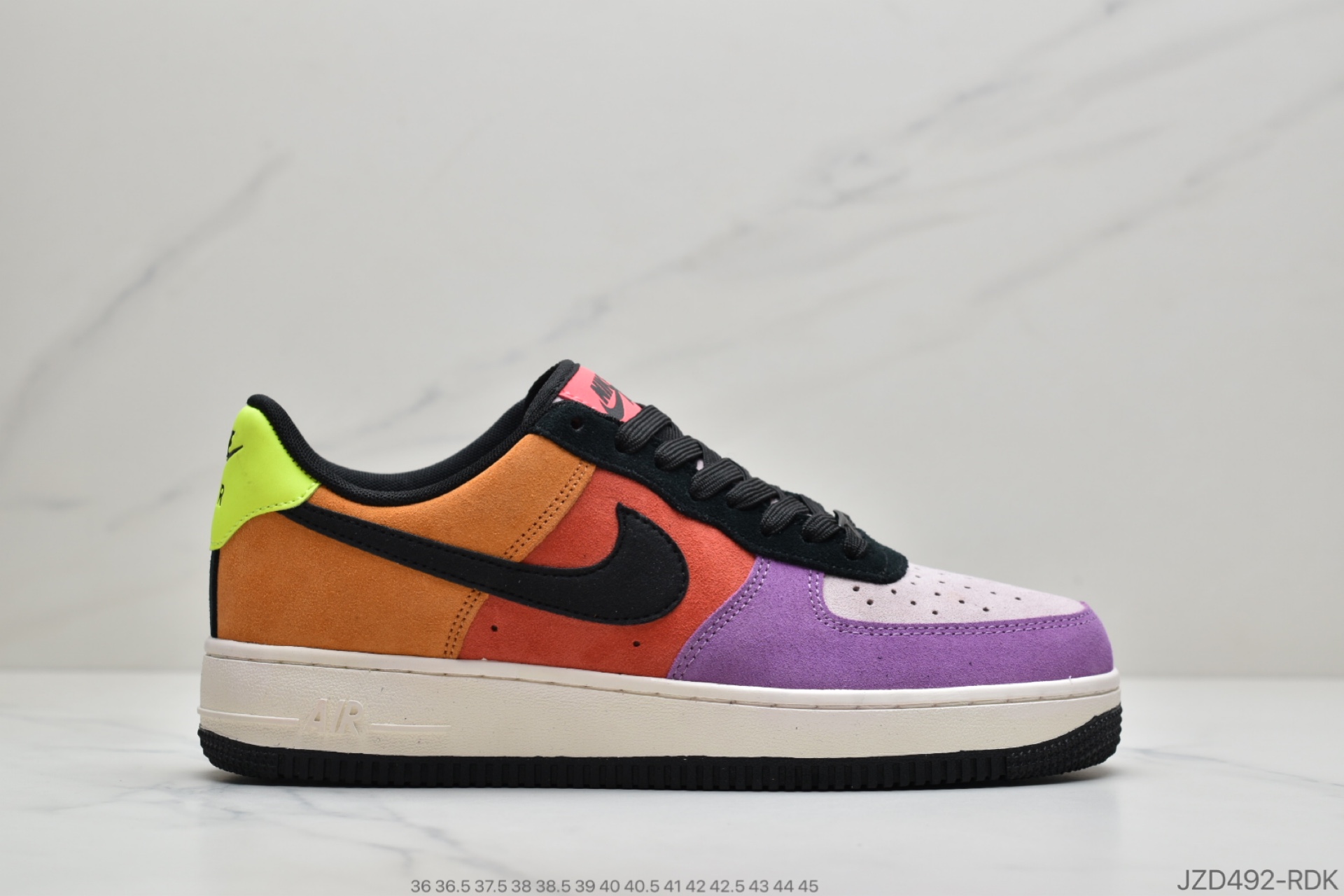 140 公司级耐克 Nike Air Force 1 解构灰黄拼接 空军一号低帮百搭休闲运动板鞋CQ6367-001