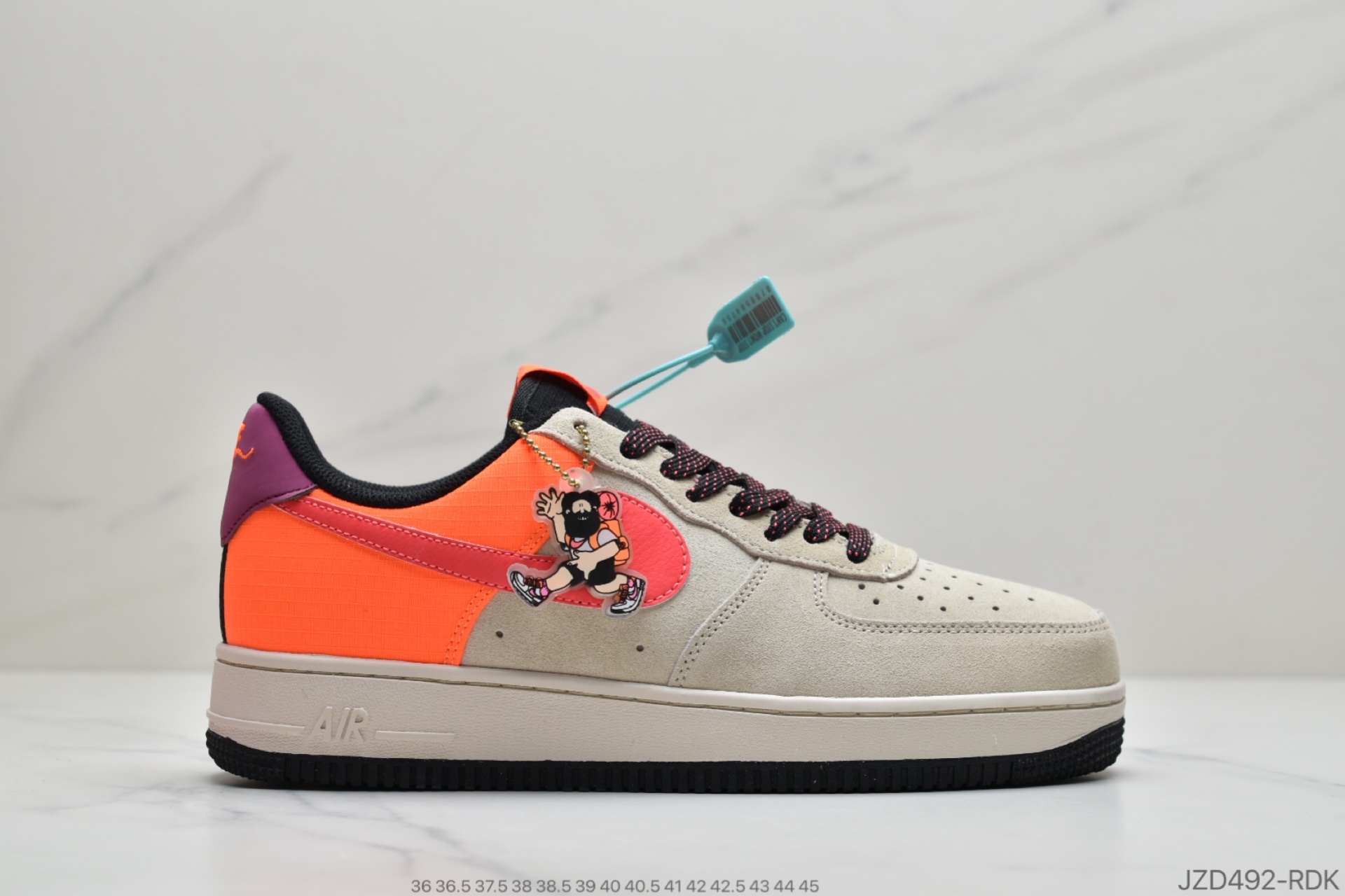 140 公司级耐克 Nike Air Force 1 解构灰黄拼接 空军一号低帮百搭休闲运动板鞋CQ6367-001