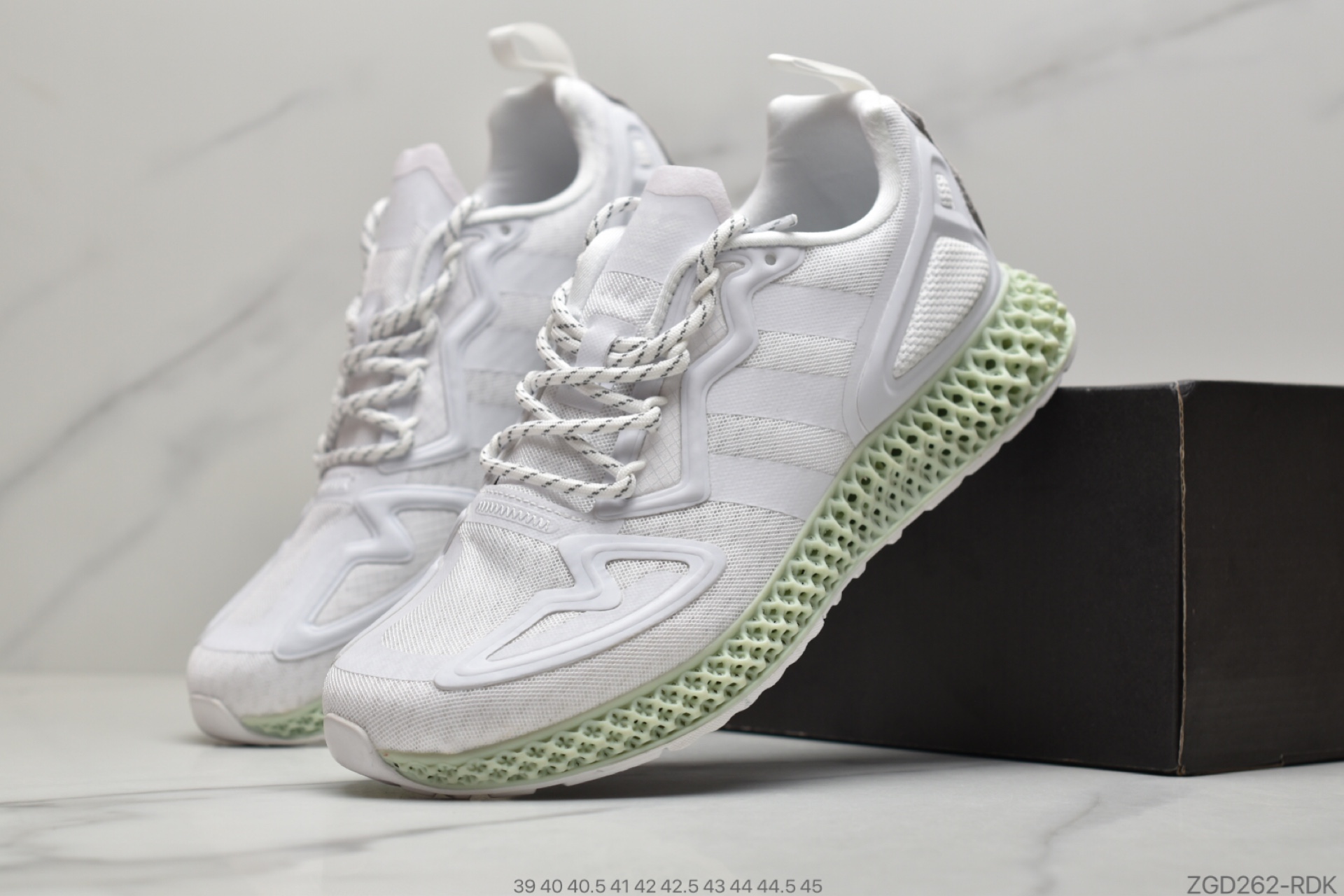 290 阿迪达斯adidas AlphaEDGE 4D竖状 针织呼吸面套脚休闲运动慢跑鞋#FW2002