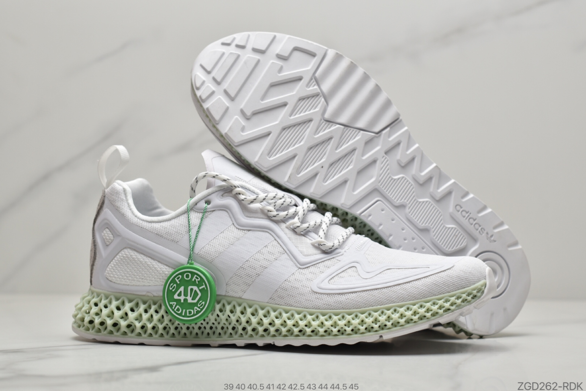 290 阿迪达斯adidas AlphaEDGE 4D竖状 针织呼吸面套脚休闲运动慢跑鞋#FW2002