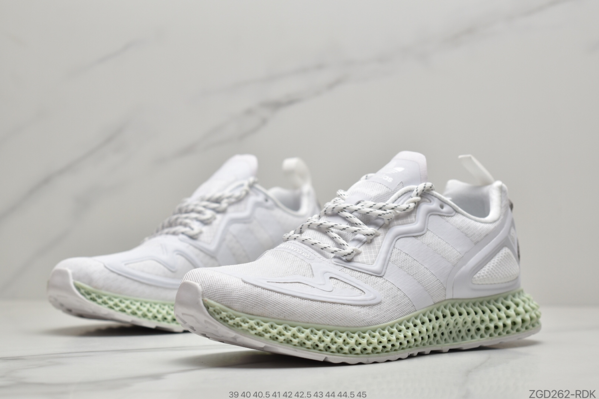 290 阿迪达斯adidas AlphaEDGE 4D竖状 针织呼吸面套脚休闲运动慢跑鞋#FW2002