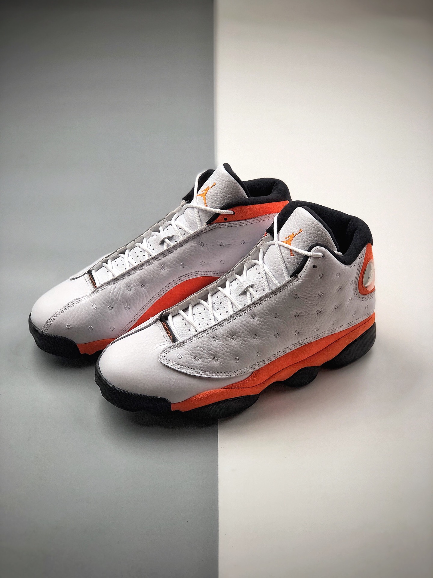 500  Air Jordan 13 Retro 高帮 AJ13  乔丹13代 aj13 乔13 高邦 白橙 乔丹篮球鞋系列 414571-016