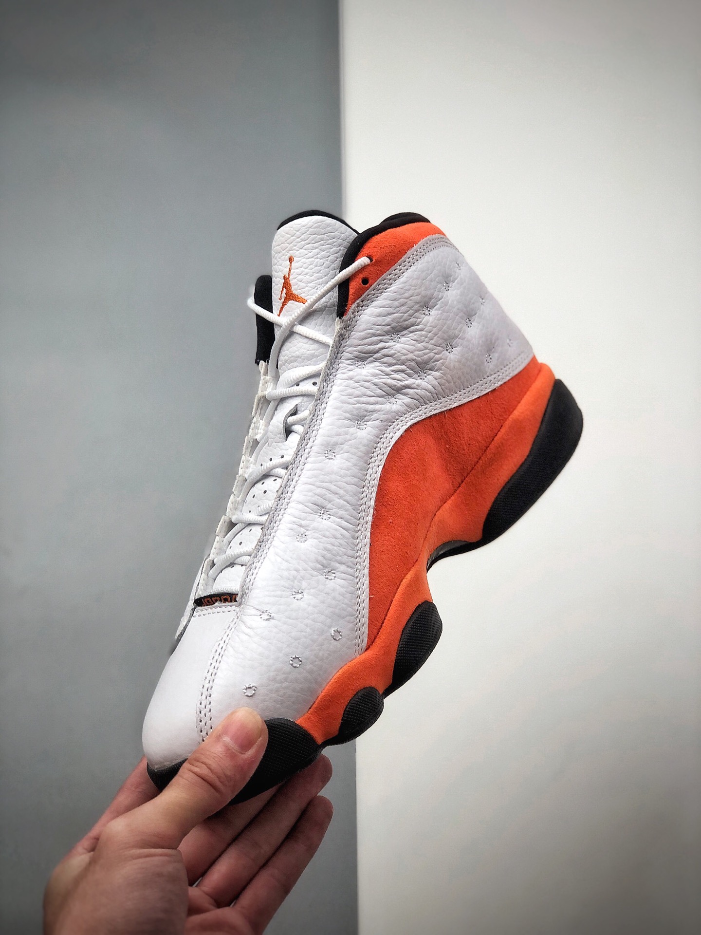 500  Air Jordan 13 Retro 高帮 AJ13  乔丹13代 aj13 乔13 高邦 白橙 乔丹篮球鞋系列 414571-016