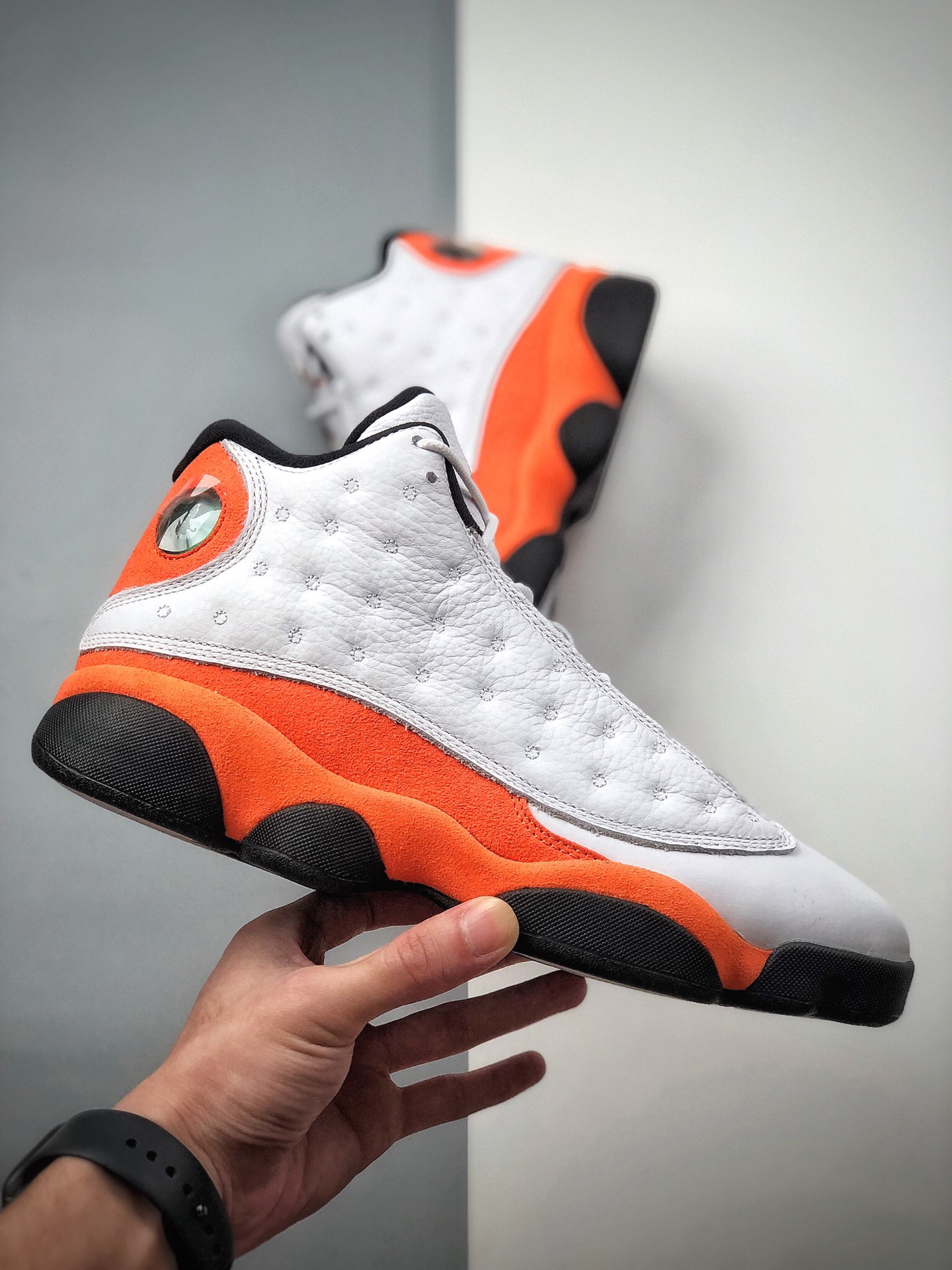 500  Air Jordan 13 Retro 高帮 AJ13  乔丹13代 aj13 乔13 高邦 白橙 乔丹篮球鞋系列 414571-016