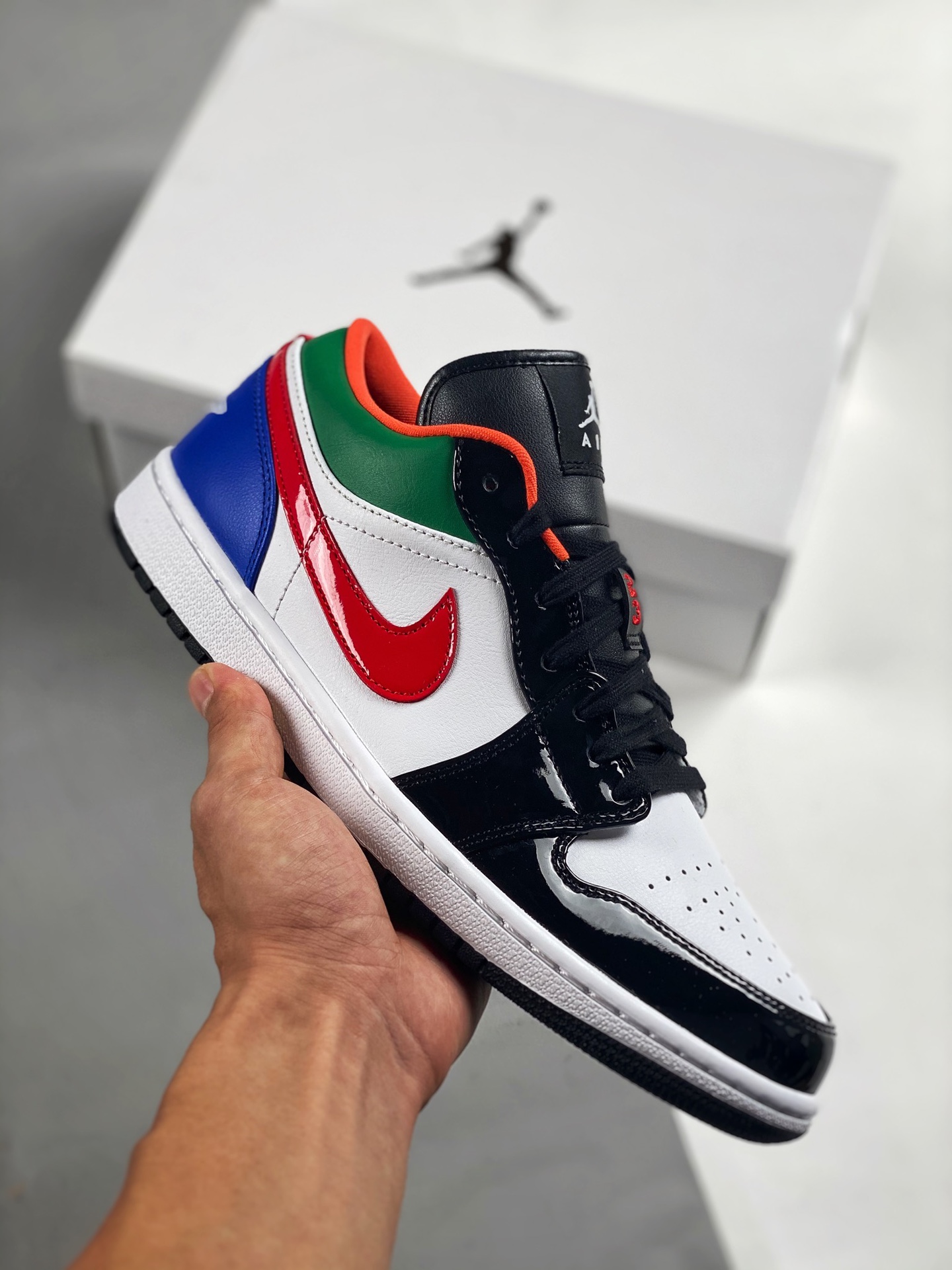 Apoyo contra reembolso 2 Único puro original en el mercado 💯 versión superior Air Jordan 1 LOW combinación d…