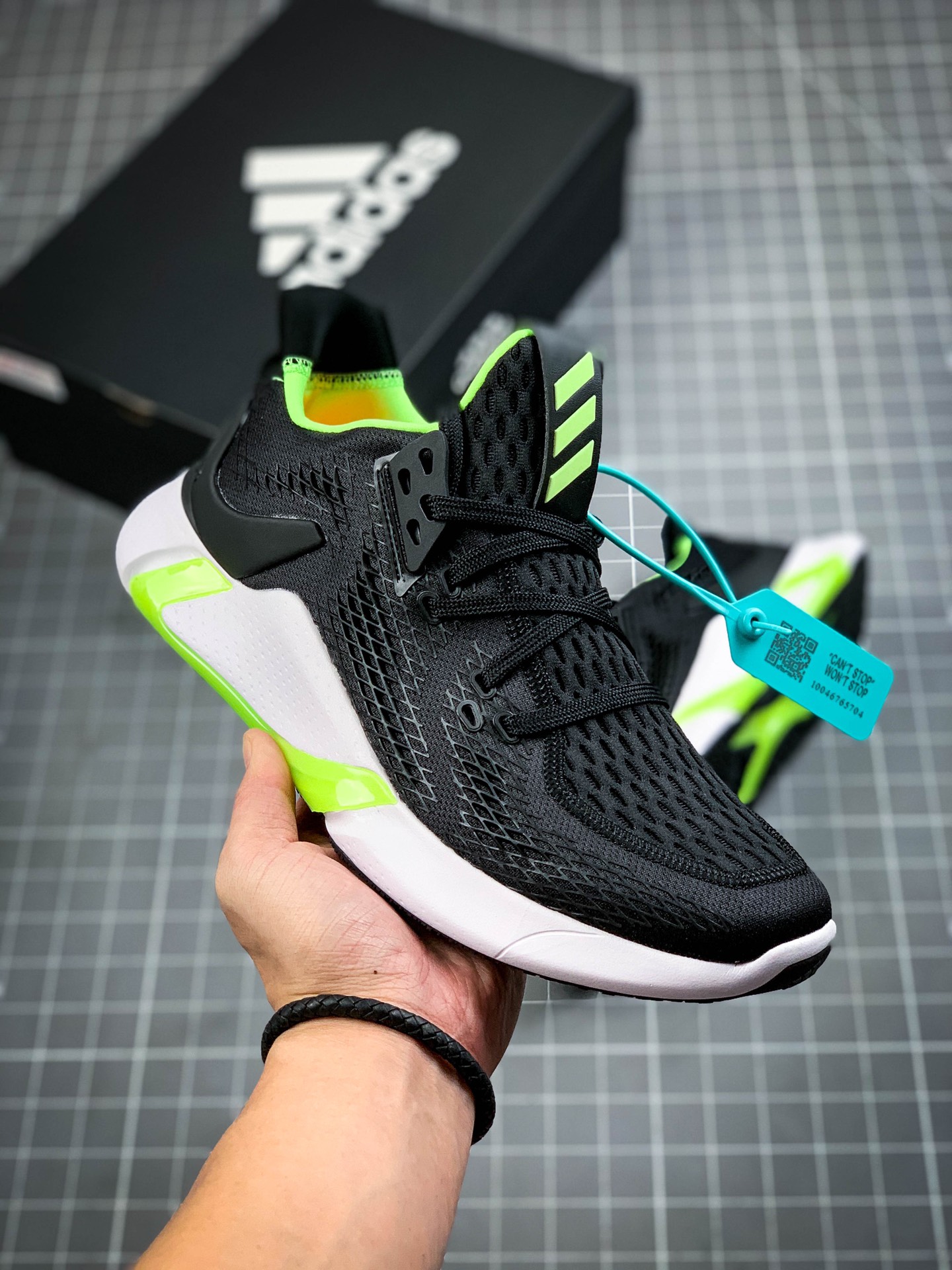 合集 190 公司级阿迪达斯Adidas AlphaBounce Instinct M阿尔法本能轻量缓震系列休闲慢跑鞋EH3381 620