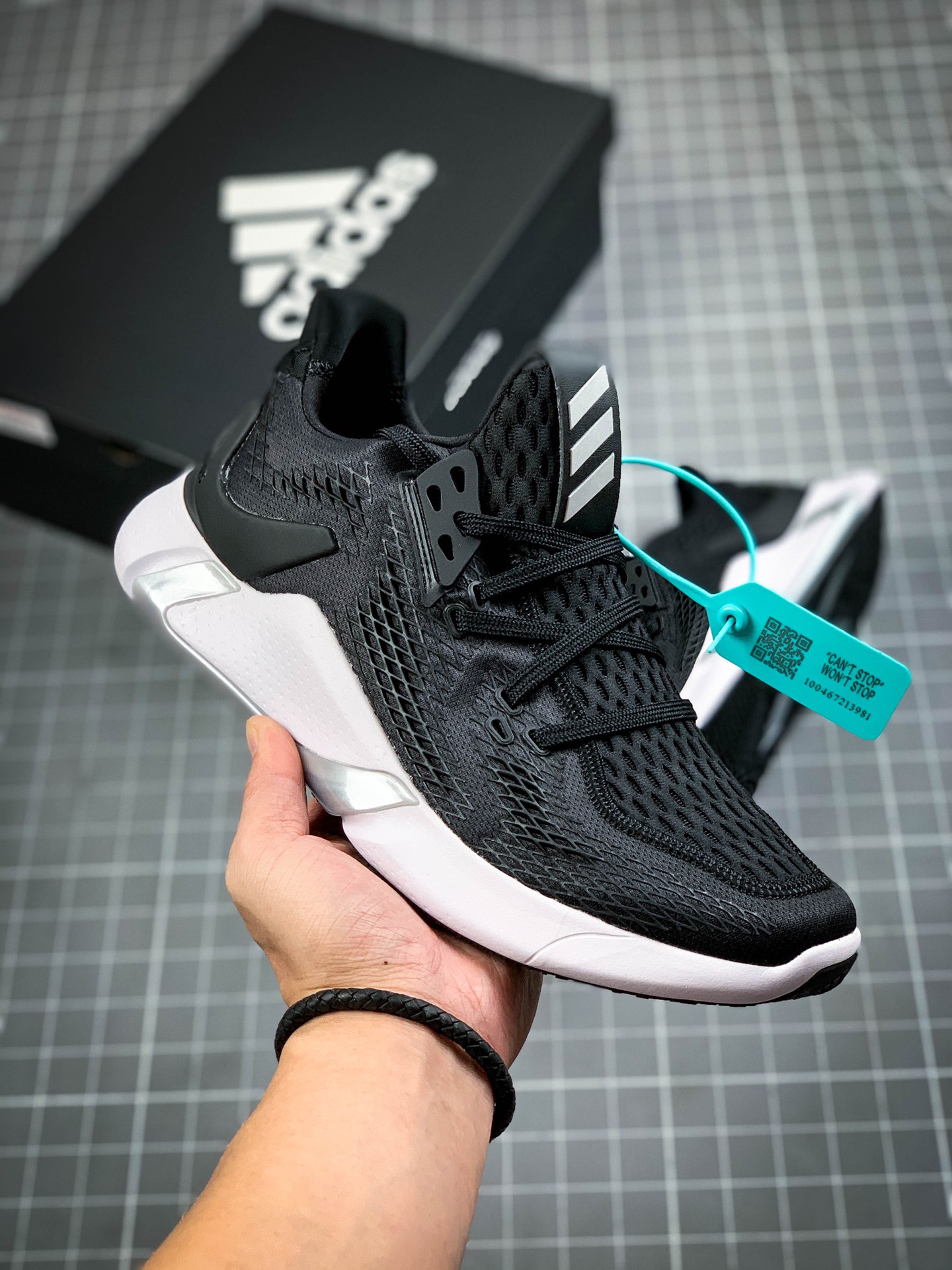 合集 190 公司级阿迪达斯Adidas AlphaBounce Instinct M阿尔法本能轻量缓震系列休闲慢跑鞋EH3381 620