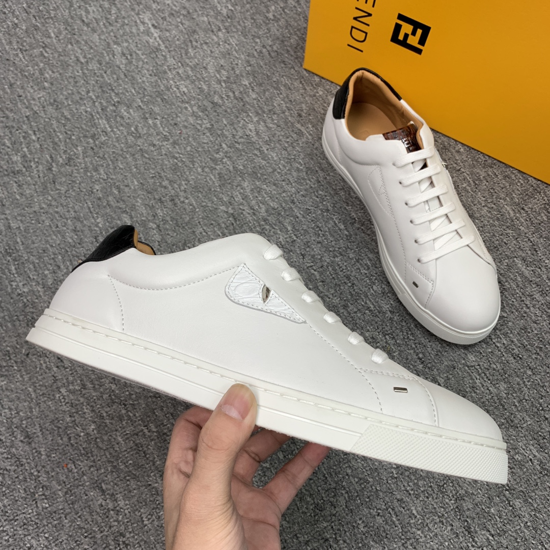 Fendi Style Leather Men's Shoes style reference detail image 4 from source 781819