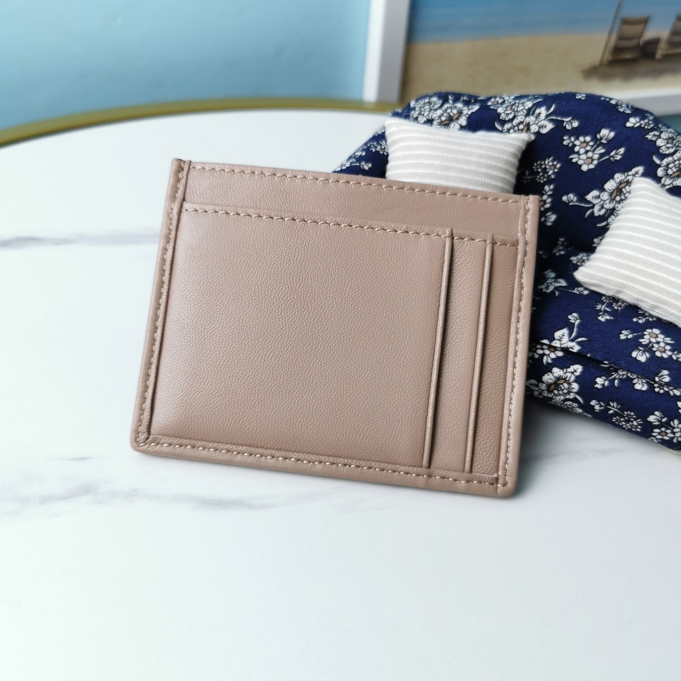 MIUMIU缪缪顶级进口小羊皮材质Matelasse花纹图案新款卡夹5MC076