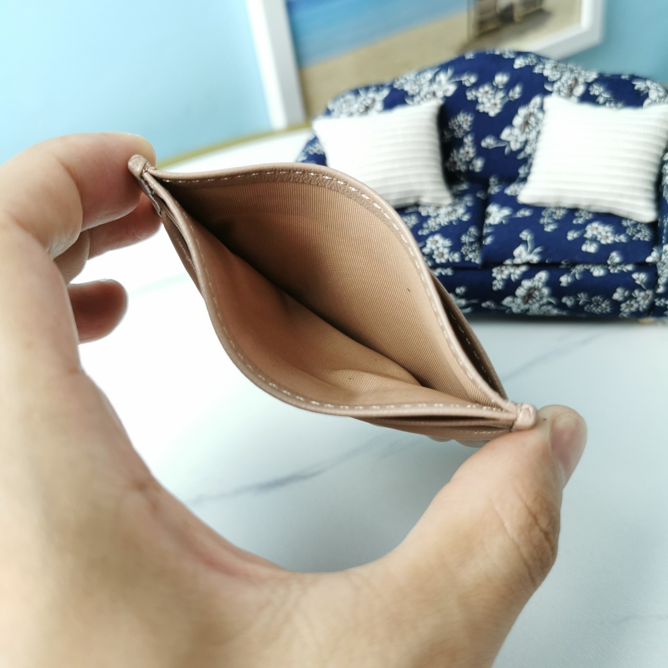 MIUMIU缪缪顶级进口小羊皮材质Matelasse花纹图案新款卡夹5MC076