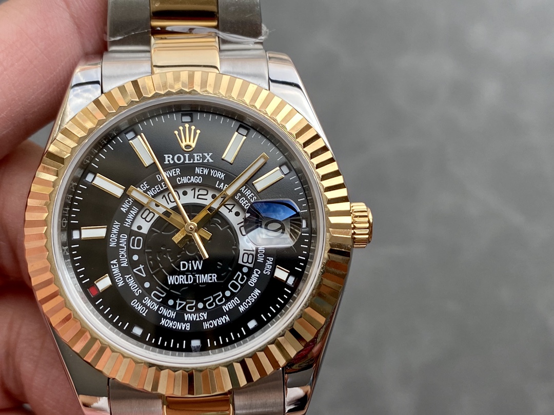 ロレックス 天行者シリーズ DIW改装版 | 世界地図デザインと二重時間表示機能