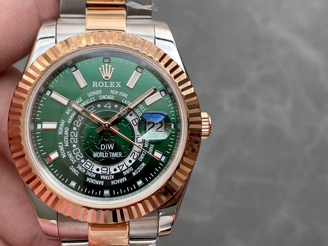 ロレックス 天行者シリーズ DIW改装モデル - 世界地図で時刻管理