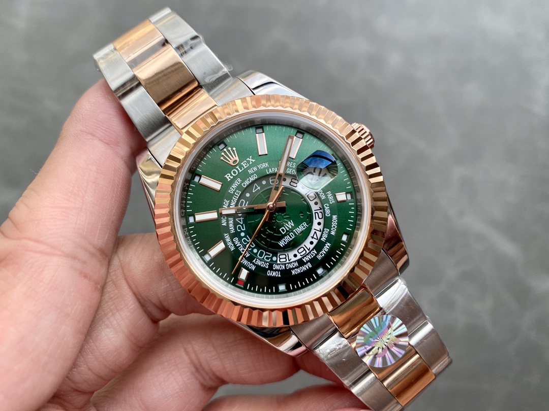 ロレックス 天行者シリーズ DIW改装モデル - 世界地図で時刻管理