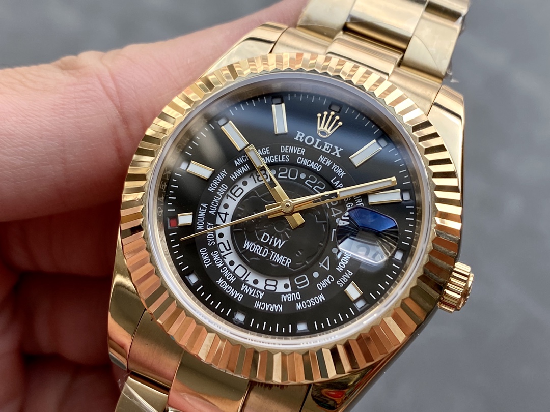 ロレックス ロールスロイス 天行者シリーズ DIW改装モデル - 世界地図デザイン