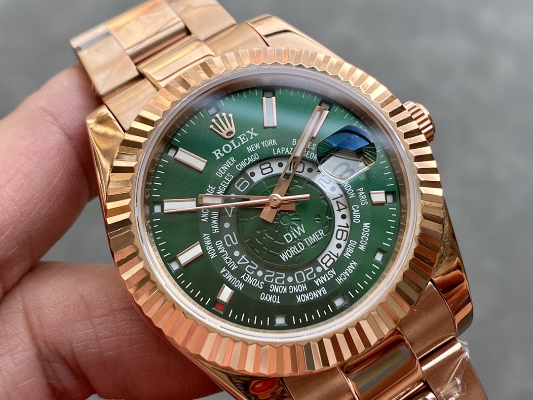 Rolex 天行者シリーズ DIW改装版 - 世界地図付きのダブルタイムゾーン腕時計