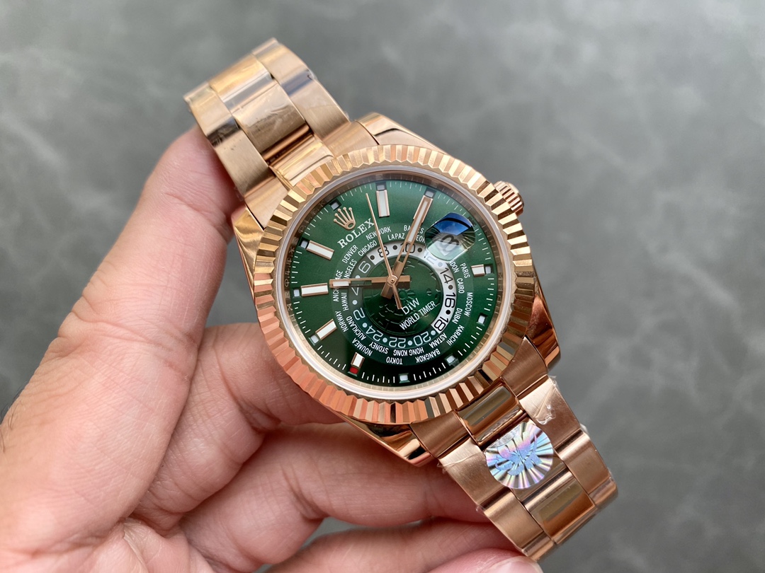 Rolex 天行者シリーズ DIW改装版 - 世界地図付きのダブルタイムゾーン腕時計