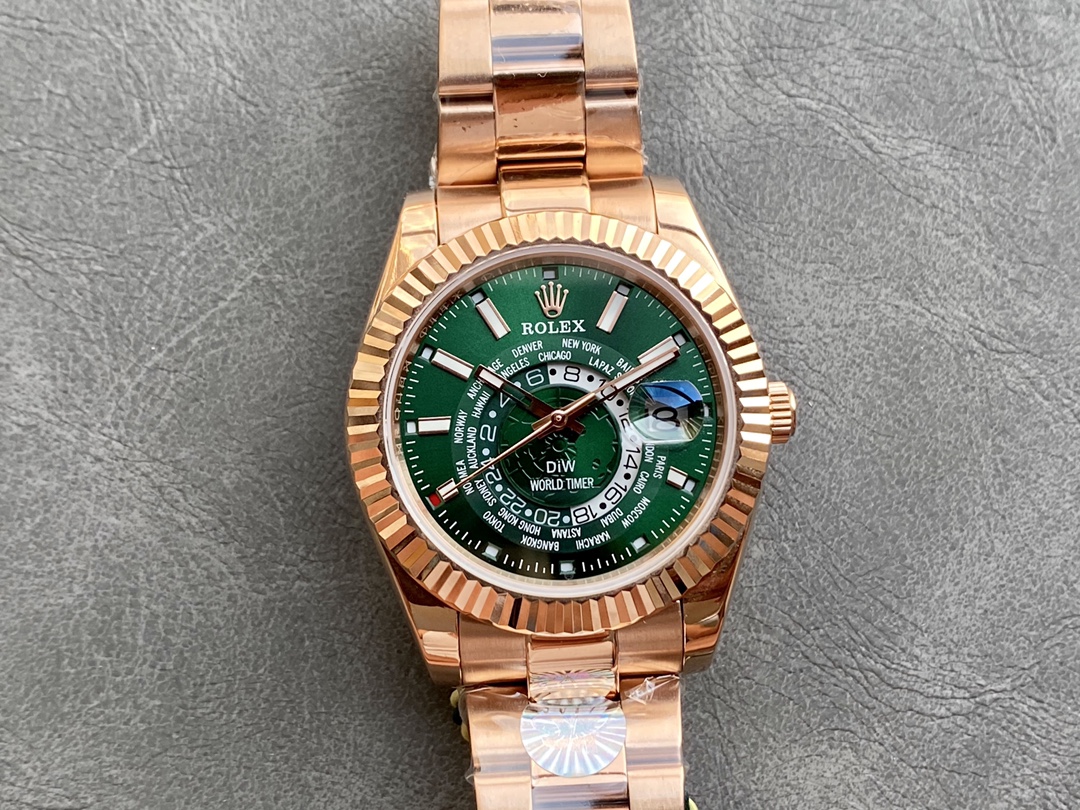 Rolex 天行者シリーズ DIW改装版 - 世界地図付きのダブルタイムゾーン腕時計