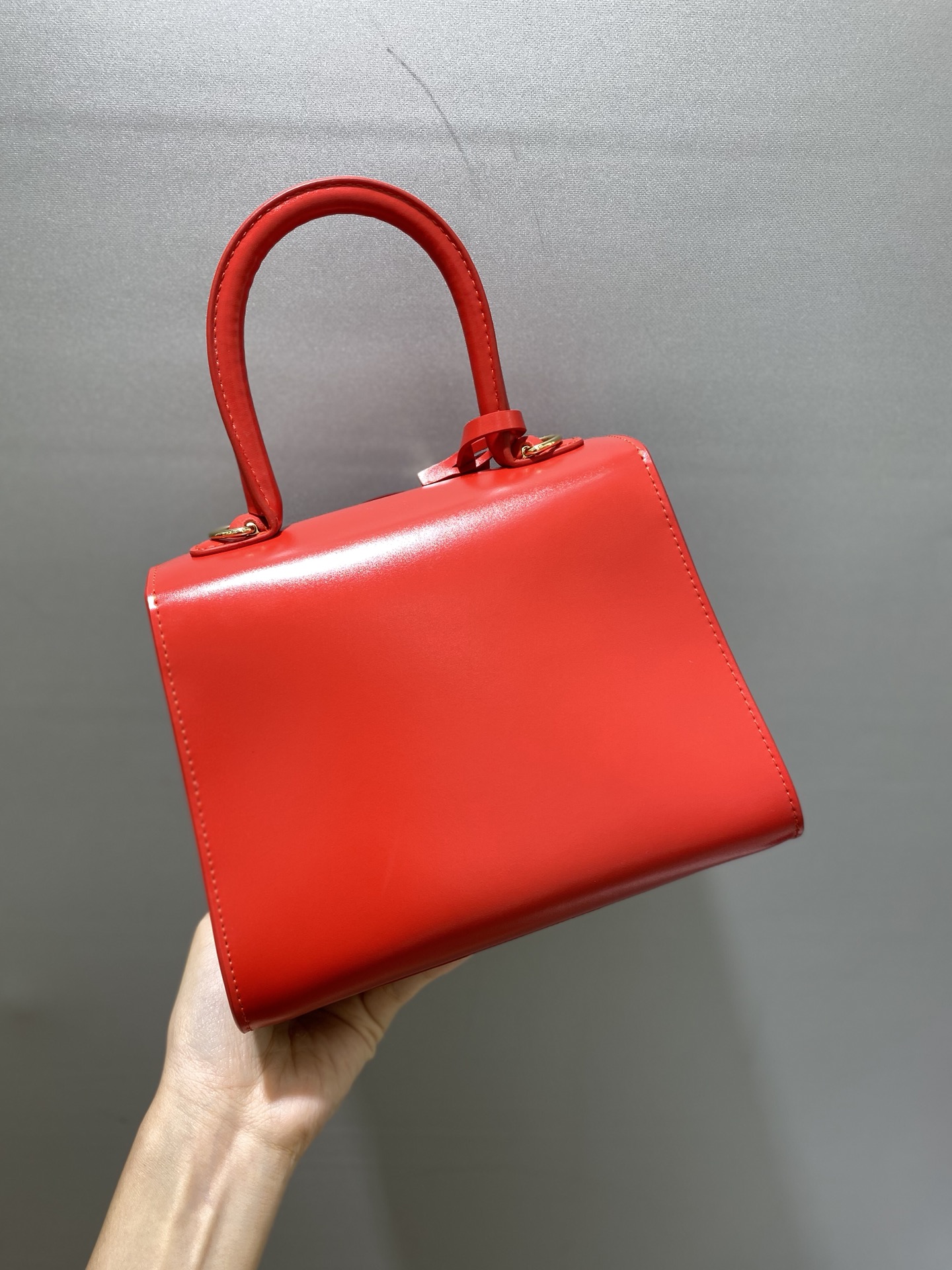 国旗红比利时皇家御用品牌顶级原单Delvaux新版双环brillantbox皮现货️小羊皮内里配套可调节