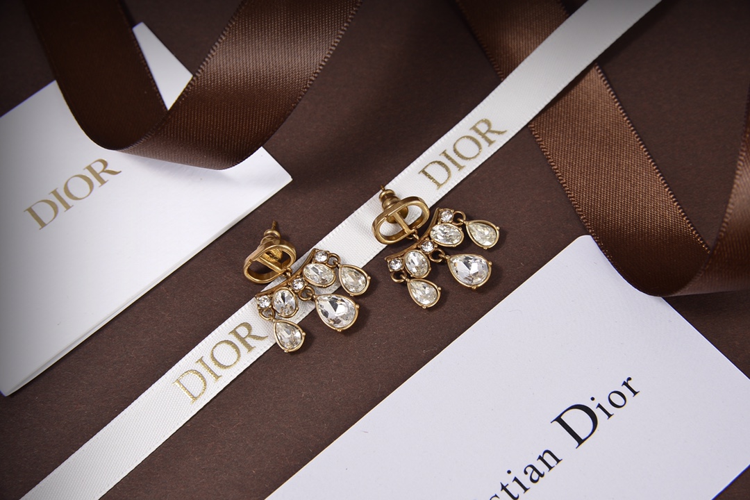 Dior Jewelry Earring Yellow Brass