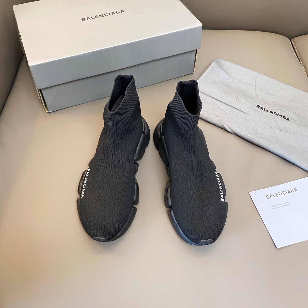 Negro puro balenciaga·Balenciaga 2021ss últimos calcetines y zapatos SPEED2.0 ⬆¡Versión superior! ¡Las últimas suelas b…