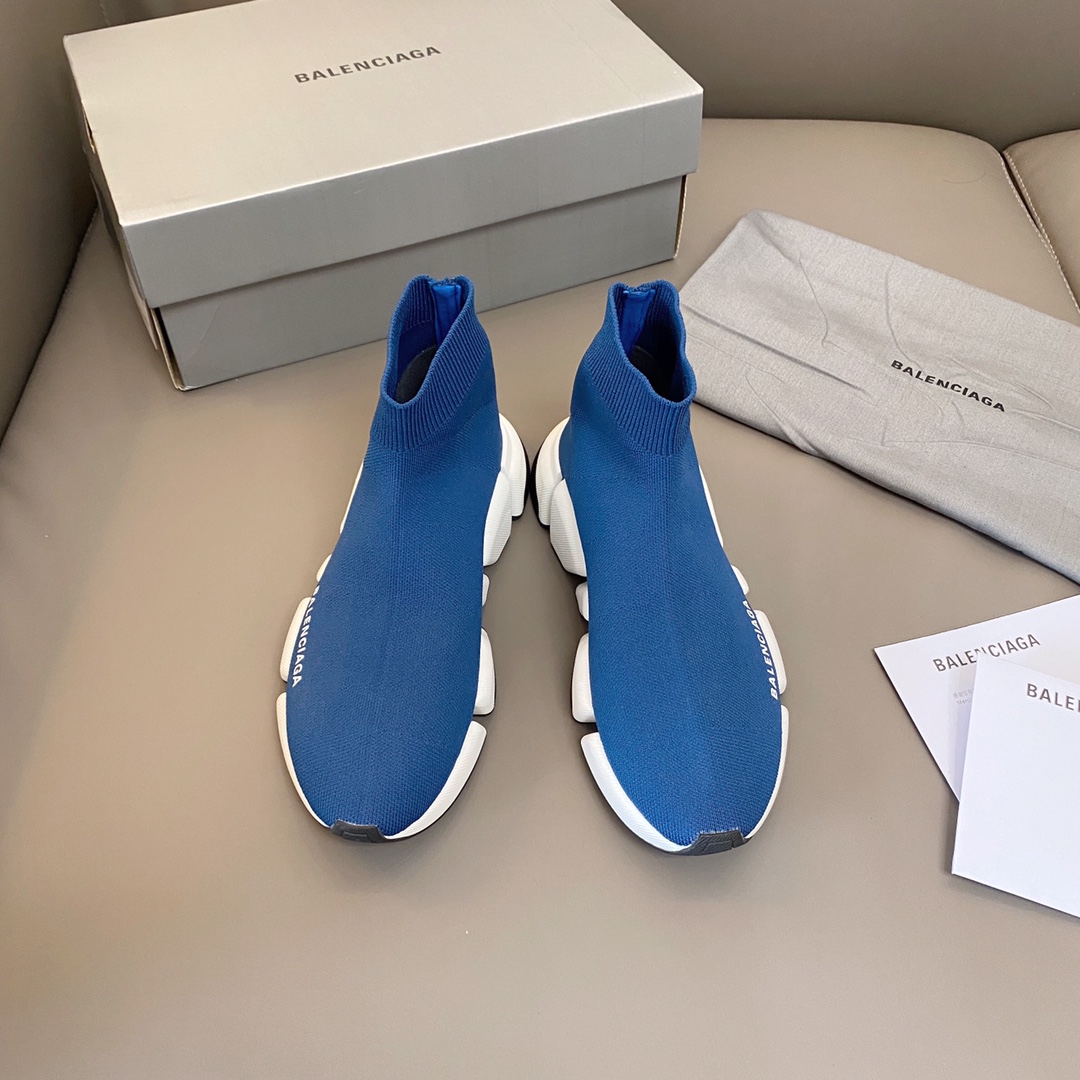 Azul balenciaga·Balenciaga 2021ss últimos calcetines y zapatos SPEED2.0 ⬆¡Versión superior! ¡Las últimas suelas bicolor…