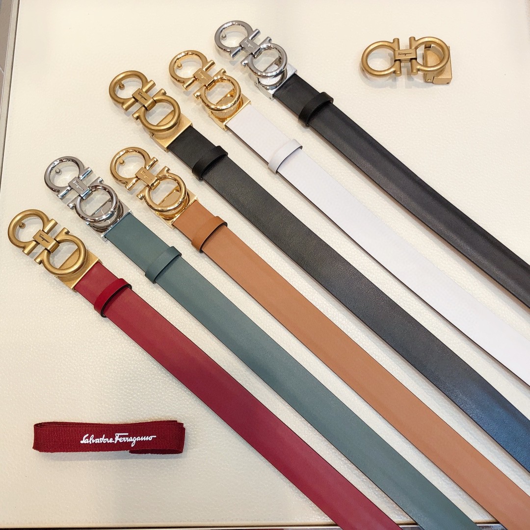 [Ferragamo Belts]Ferragamo 2.5 wideWomen