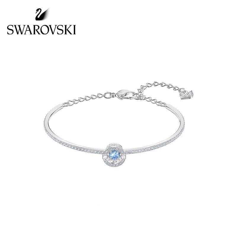 NO:895959,Official item number 55153 [Counter quality] Swarovski, white gold SPARKLING DANCE blue diamond bracelet, inspired by the beating heart series, elegant and unique, comes with a full set of special packaging cabinets, barcodes can be scanned for anti-counterfeiting, counter receipts., Swarovski bracelet, stuart weitzman, bracelet, bracelet19860909官方货号55153【专柜品质】 施华世洛奇Swarovski,白金色SPARKLING DANCE蓝钻手镯手环,揉合跳动的心系列灵感,雅致大方别具气派,附带全套专包柜装,条码防伪可扫,专柜小票.,施华手链,stuart weitzman,bracelet,bracelet,Jewelry