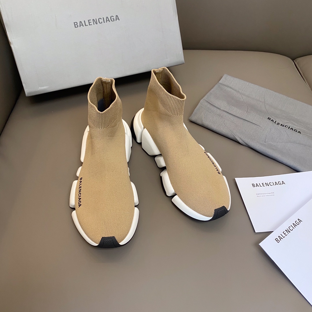 Caqui balenciaga·Balenciaga 2021ss últimos calcetines y zapatos SPEED2.0 ⬆¡Versión superior! ¡Las últimas suelas bicolo…