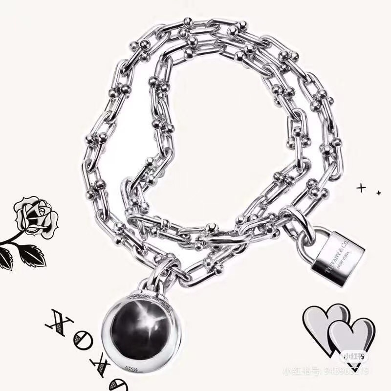 Tiffany & Co. Tiffany&Co. hardwear心锁圆球U型项链